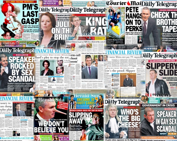 Newspaper Front Pages Collage